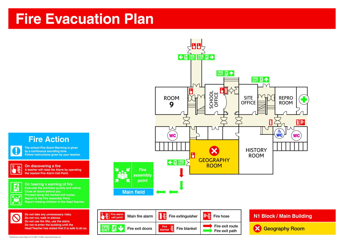 Fire Evacuation Plans Fire Escape Plans And Fire Assembly Plans